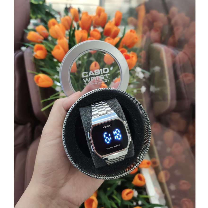 unisex áo [ảnh thật] Đồng hồ nam nữ điện tử Casio A168 màn hình full led cảm ứng , thời trang , sang trọng , đẳng cấp