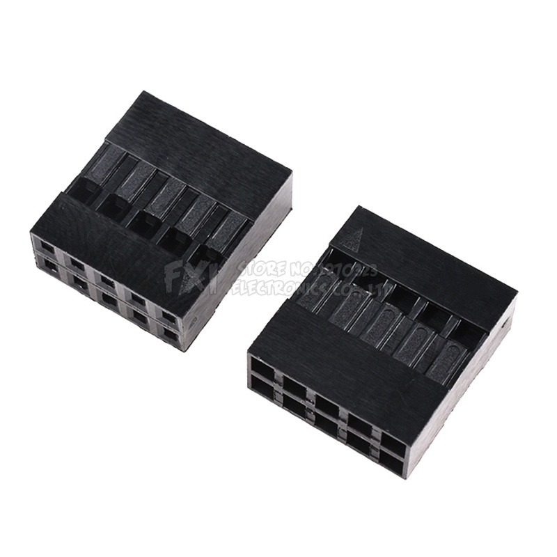 Set 50 Đầu Nối Dây Cáp 2 * 5P 10P 2.54mm 2x5P 2 * 5P