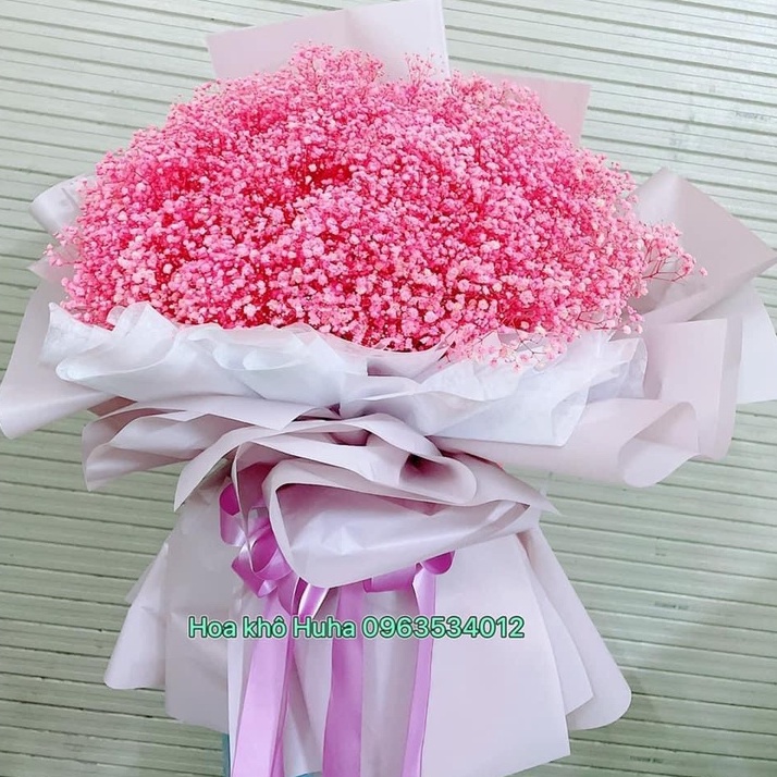 Bó Hoa BaBy Khô Siêu To Khổng Lồ (Mẫu Như Ảnh)