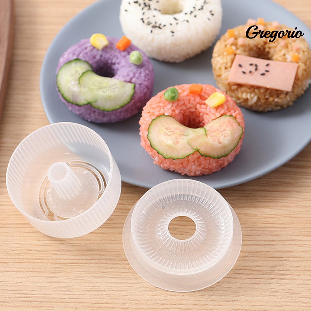 Khuôn Làm Cơm Nắm Bento Hình Bánh Donut Phong Cách Nhật Bản