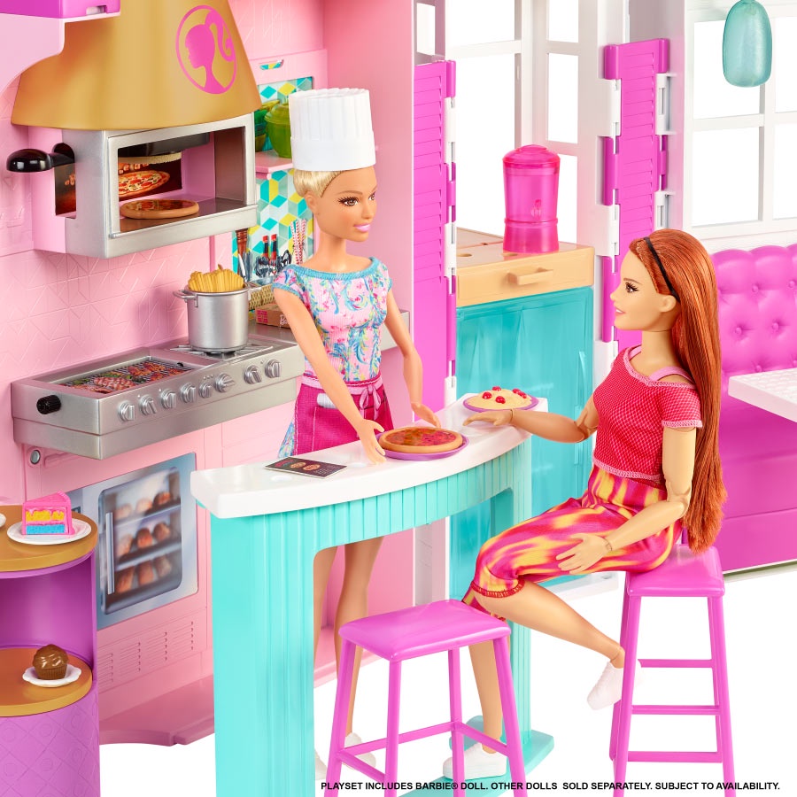 Đồ Chơi BARBIE Phòng Chơi Nhà Hàng Tiệc Nướng Barbie HBB91