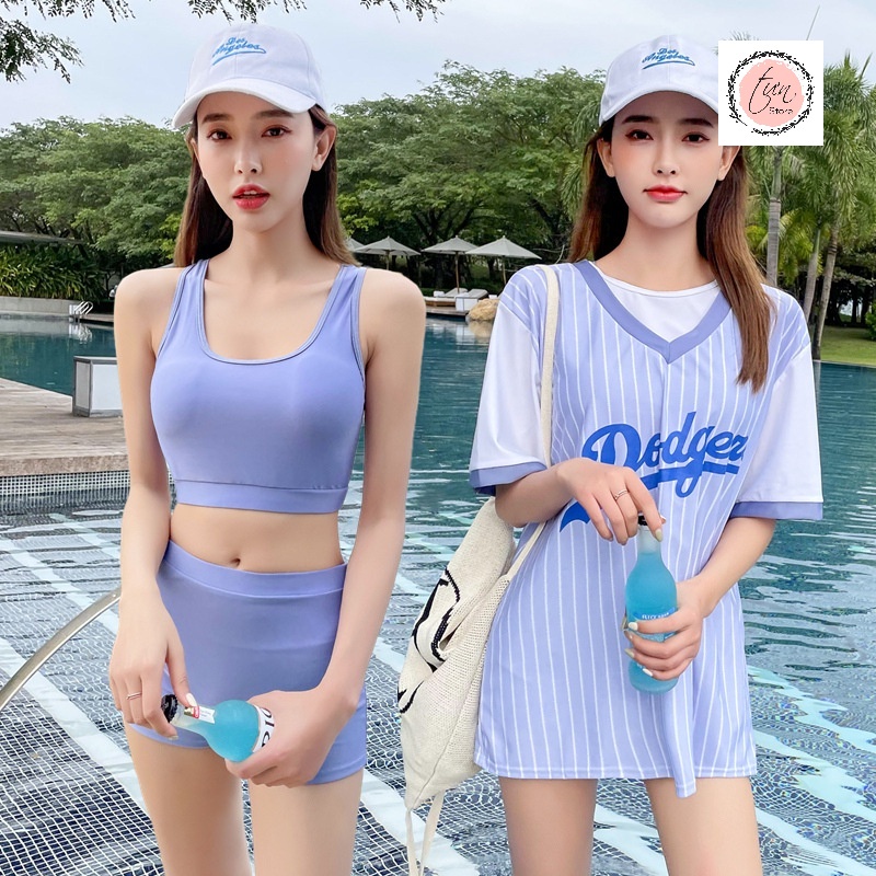 Bộ đồ bơi bikini của nữ 3 mảnh gợi cảm mùa du lịch