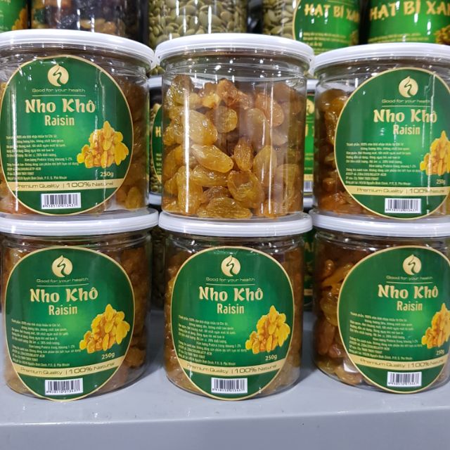 Nho vàng  Khô Chile (Hộp 250gr)