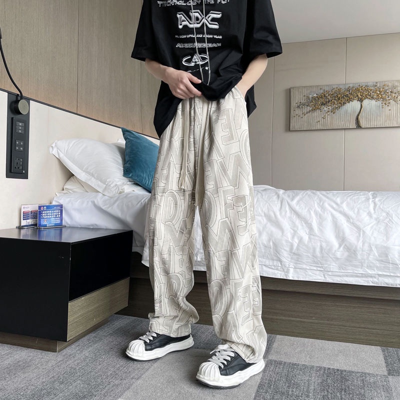 Quần ống rộng Phong Cách Hip Hop Hong Kong Cá Tính Cho Nam