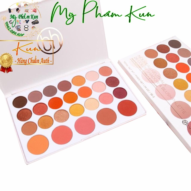 Bảng Phấn mắt má BH Cosmetics Nouveau Neutrals