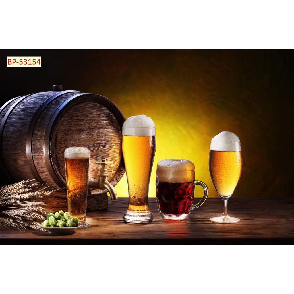 Tranh dán tường trang trí Nâng Cốc cùng chill hàng quán