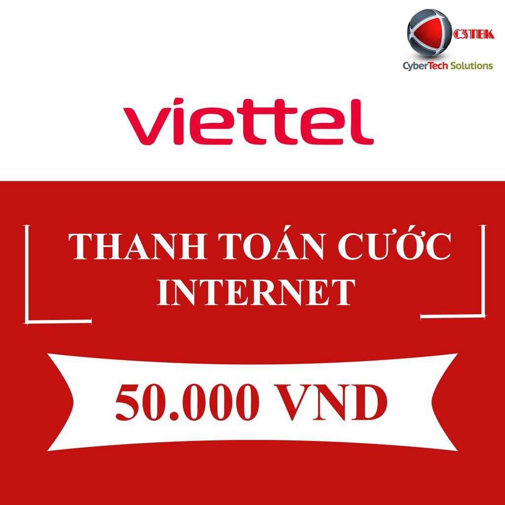 [INTERNET] Thẻ Nạp Viettel 50K - Shop C3TEK