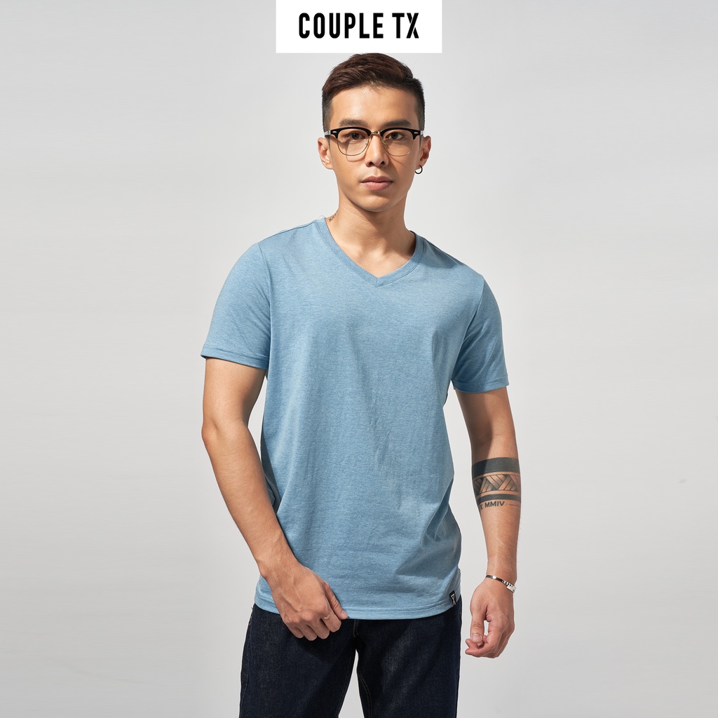 Áo Thun Cổ Tim Nam Couple TX MTS 1029