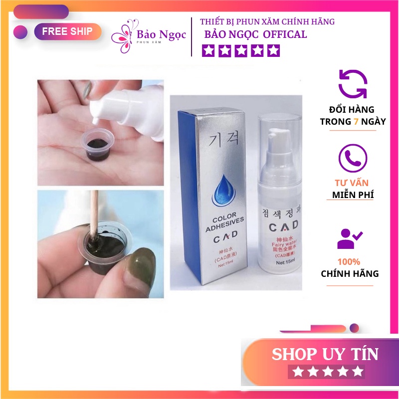 Dung Dịch CAD Pha Mực, Khóa Mực, Kích Màu Xăm 30ml