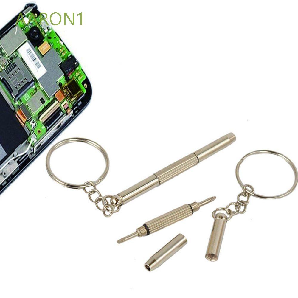 Aaron1 Bộ Tua Vít Mini Đa Năng Sửa Chữa Mắt Kính Đồng Hồ Chìa Khóa