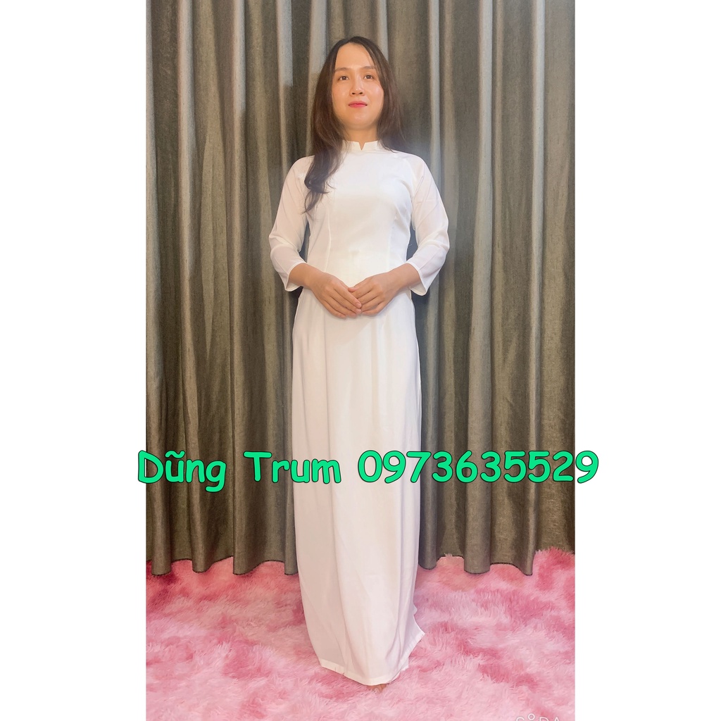 Áo Dài Học Sinh tay lỡ chất lụa mềm mát siêu đẹp cute tuổi học trò
