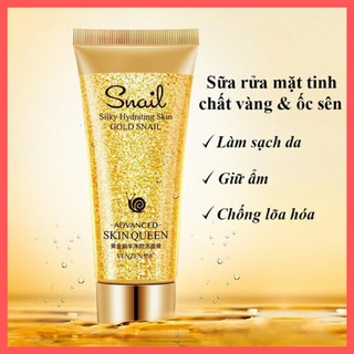 Sữa rửa mặt tinh chất vàng và ốc sên VENZEN chống lão hóa dưỡng ẩm làm trắng da BT121