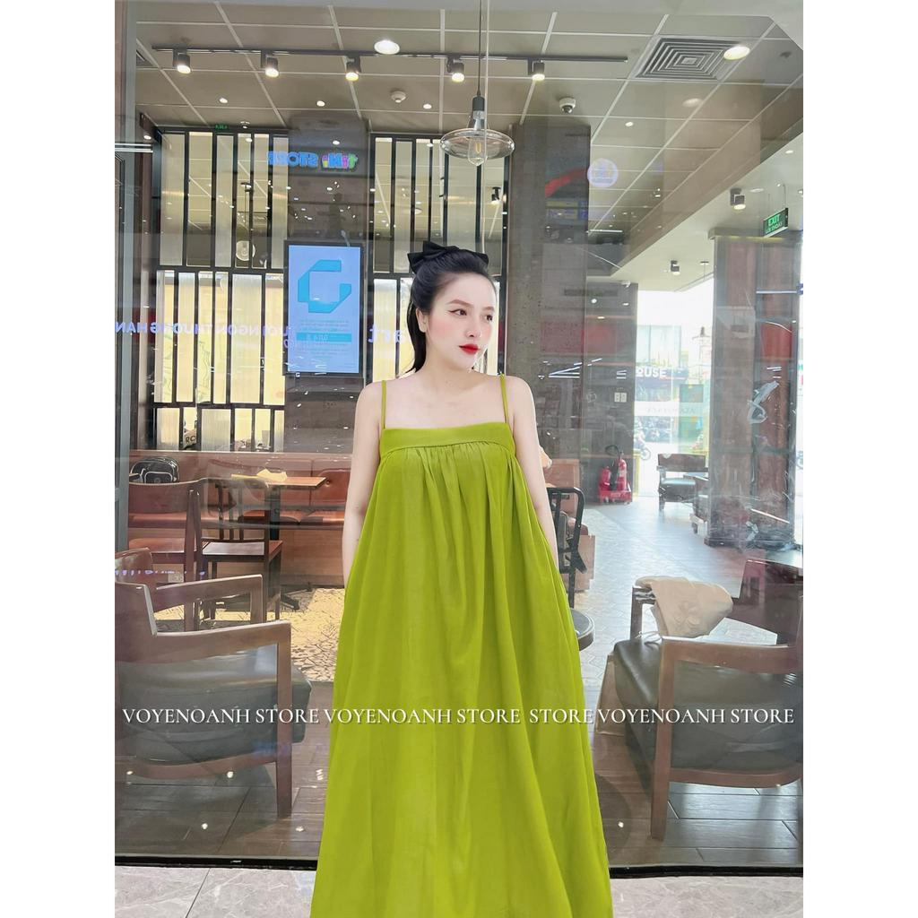 Đầm váy nữ babydoll 2 dây xòe xinh xắn dành cho các nàng diện đi chơi, đi biển siêu xinh