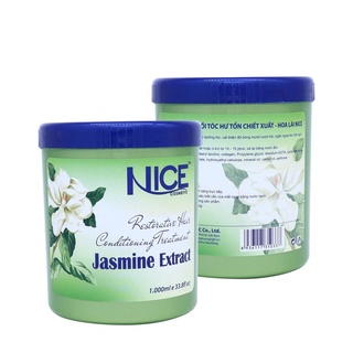 Kem Ủ Tóc NICE Hương Hoa Lài Giúp Tóc Mềm Mại Và Giảm Tình Trạng Khô Xơ 1000ML