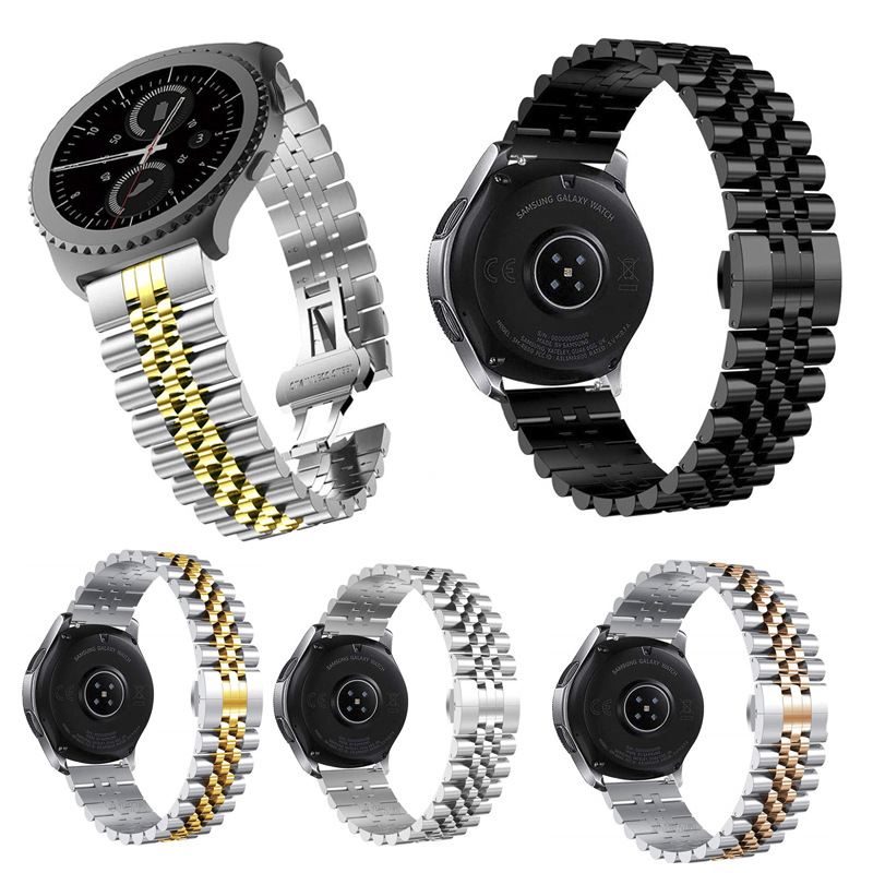 Dây Đeo Đồng Hồ Thông Minh Bằng Thép Không Gỉ Thay Thế Cho Huawei Watch Gt 2 / Gear S2 / S3