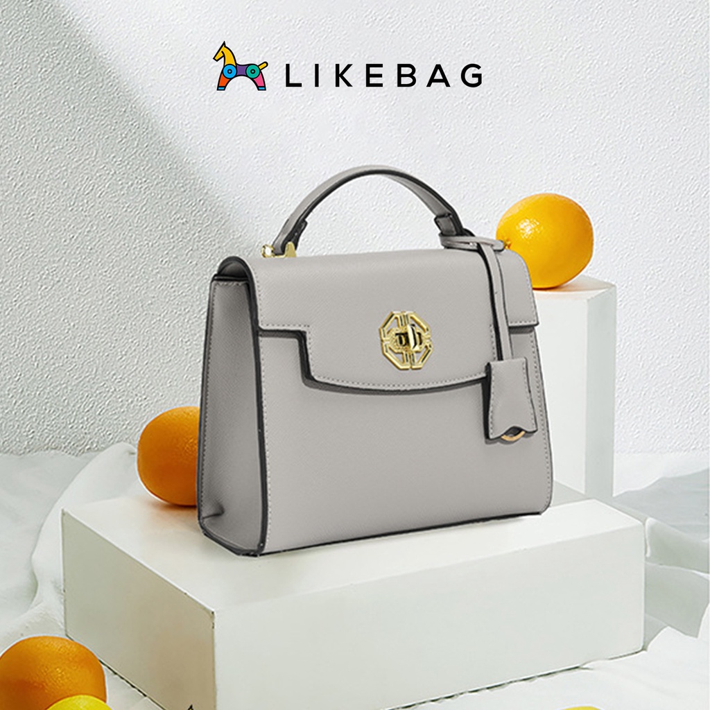Túi xách nữ đeo chéo LIKEBAG da trơn basic phong cách công sở CJ1001 - LIBAGI