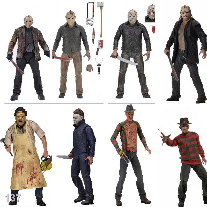 NECA Halloween Black Friday Freddy Jason Texas Chainsaw Killing Mô hình búp bê làm bằng tay