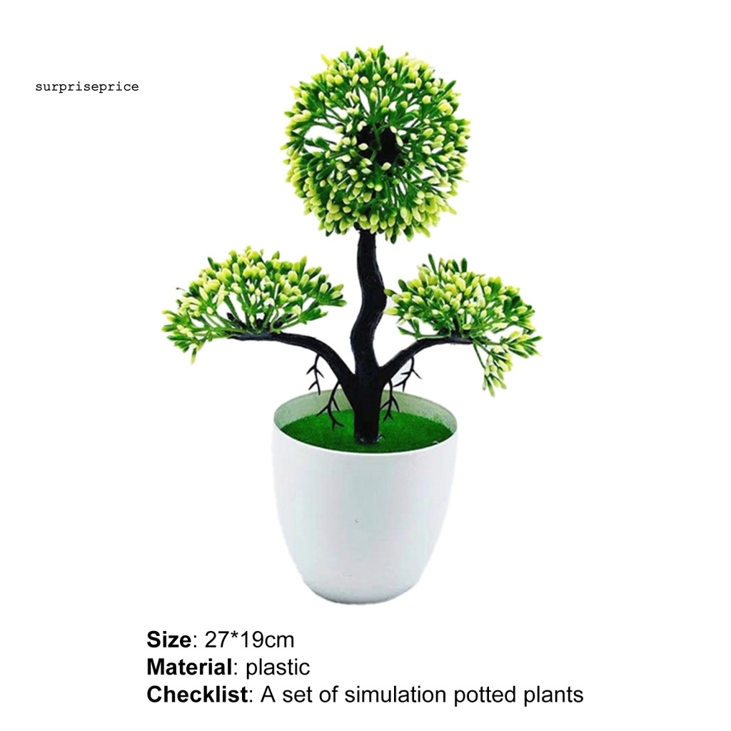 Chậu Cây Bonsai Giả Mini Trang Trí Nhà Cửa