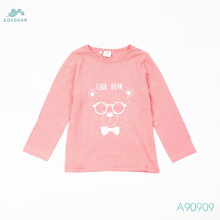 Áo cotton dài tay bg in cool bear a90909