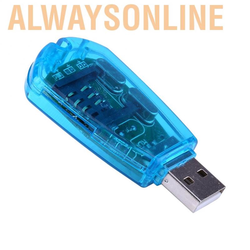 Alwaysonline USB Cellphone SIM Card Reader Copy Cloner Writer SMS Backup GSM/CDMA+CD