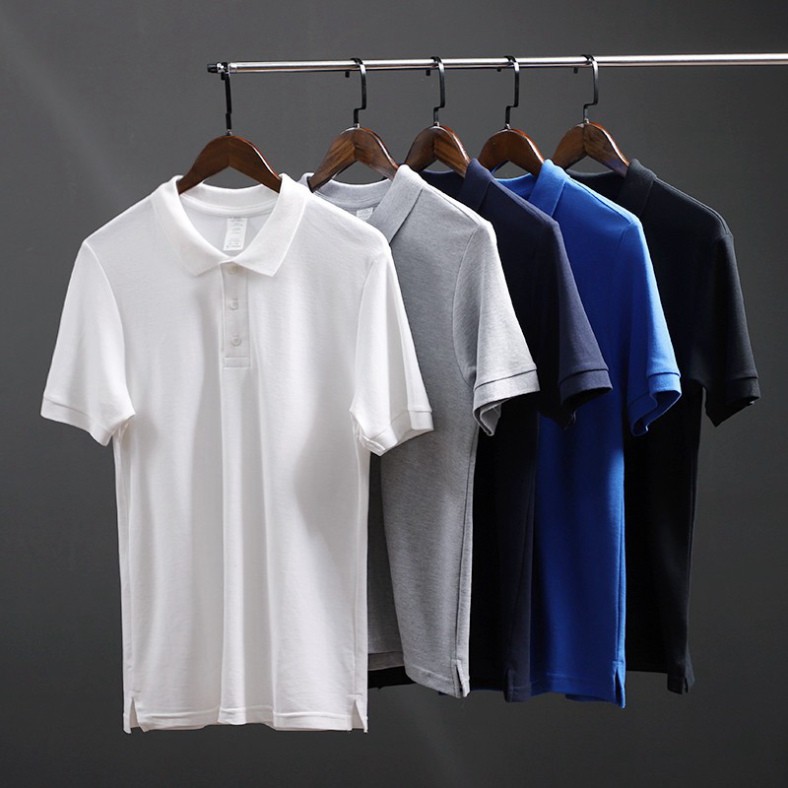Áo phông nam cổ bẻ ngắn tay cao cấp : Chất thun cá sấu cotton 100% co giãn 4 chiều cực mềm mịn má | BigBuy360 - bigbuy360.vn