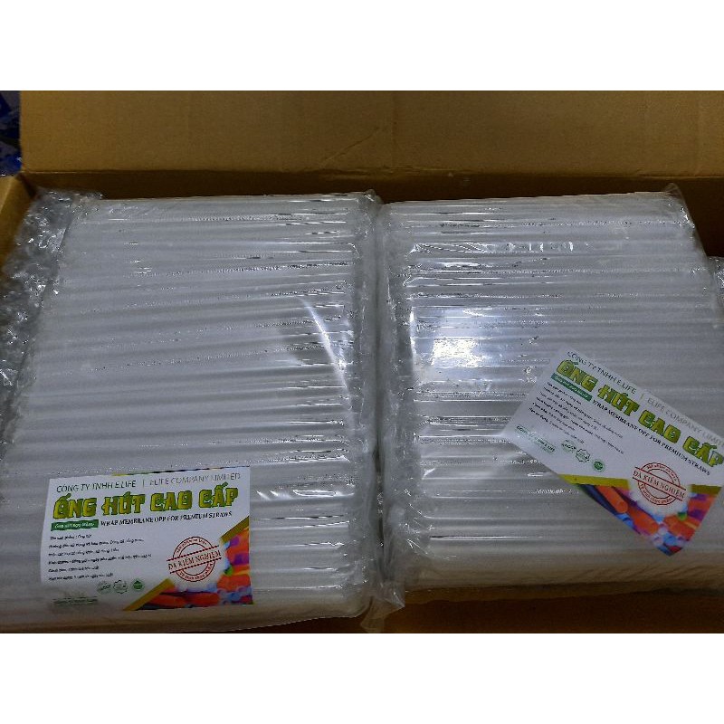 Ống hút Trân châu có màng bọc Phi 12, dài 21cm