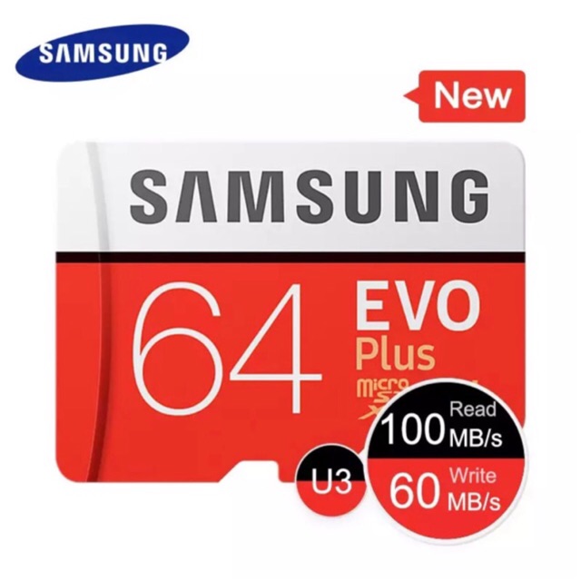 MicroSDXC 64GB Evo Plus 100MB U3 + Adapter