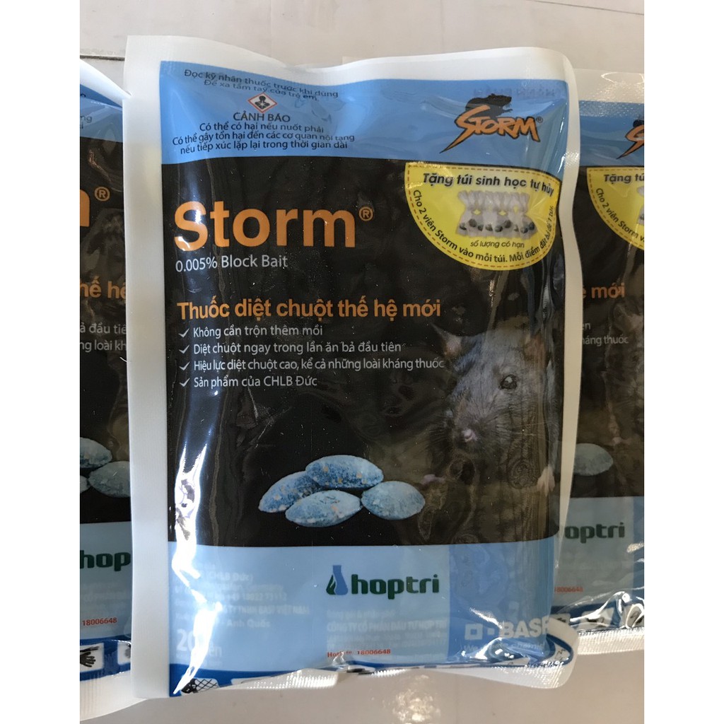 Thuốc diệt chuột Storm - 20 viên/gói