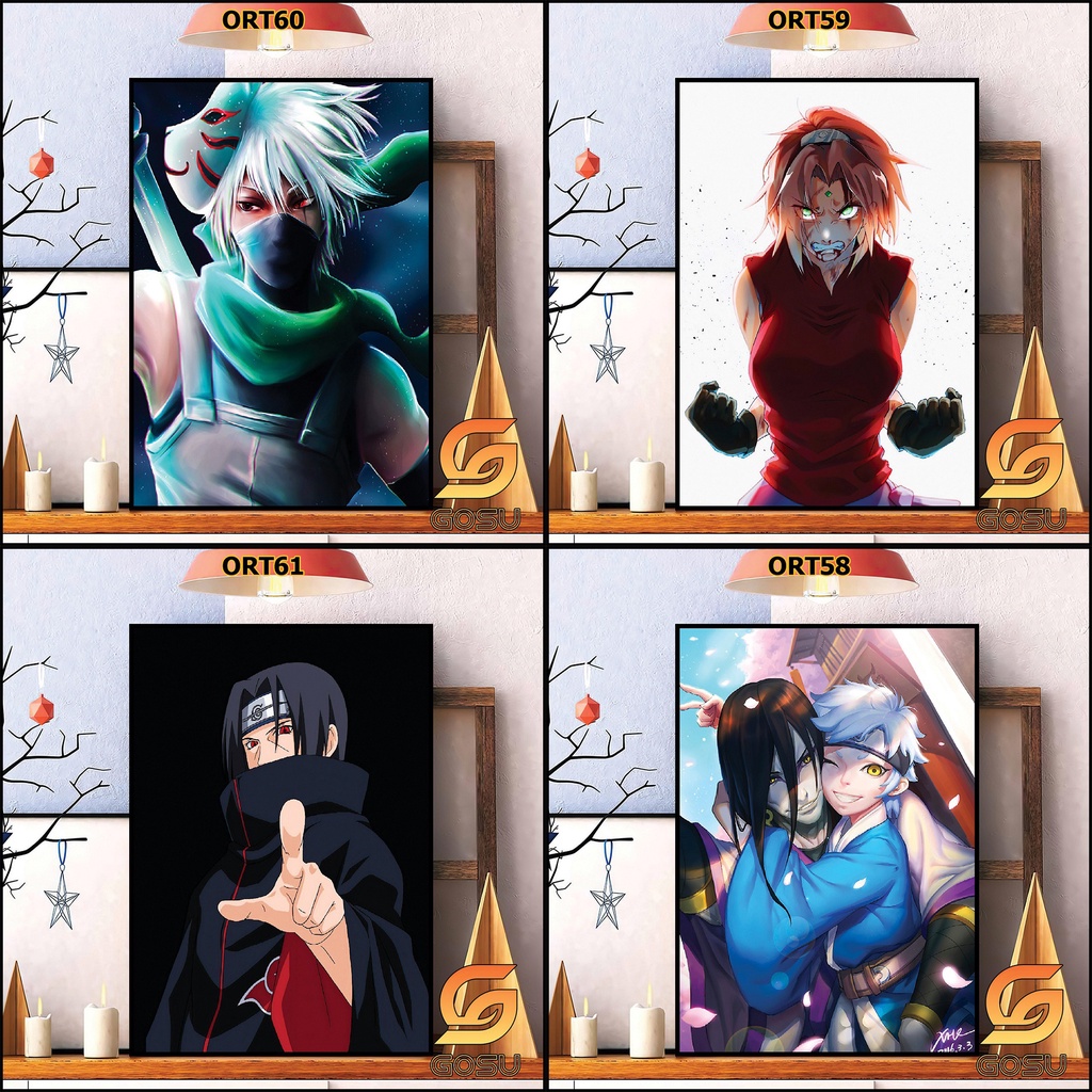 TRANH NARUTO TREO TƯỜNG ĐÃ CÓ, TRANH ANIME
