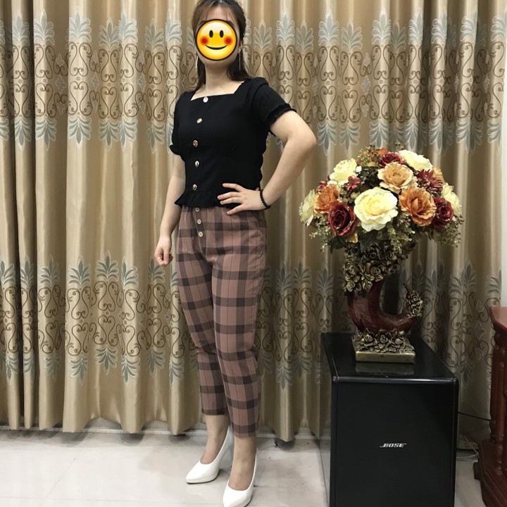 Quần Baggy Nữ Kẻ Hottrend 2020 | BigBuy360 - bigbuy360.vn