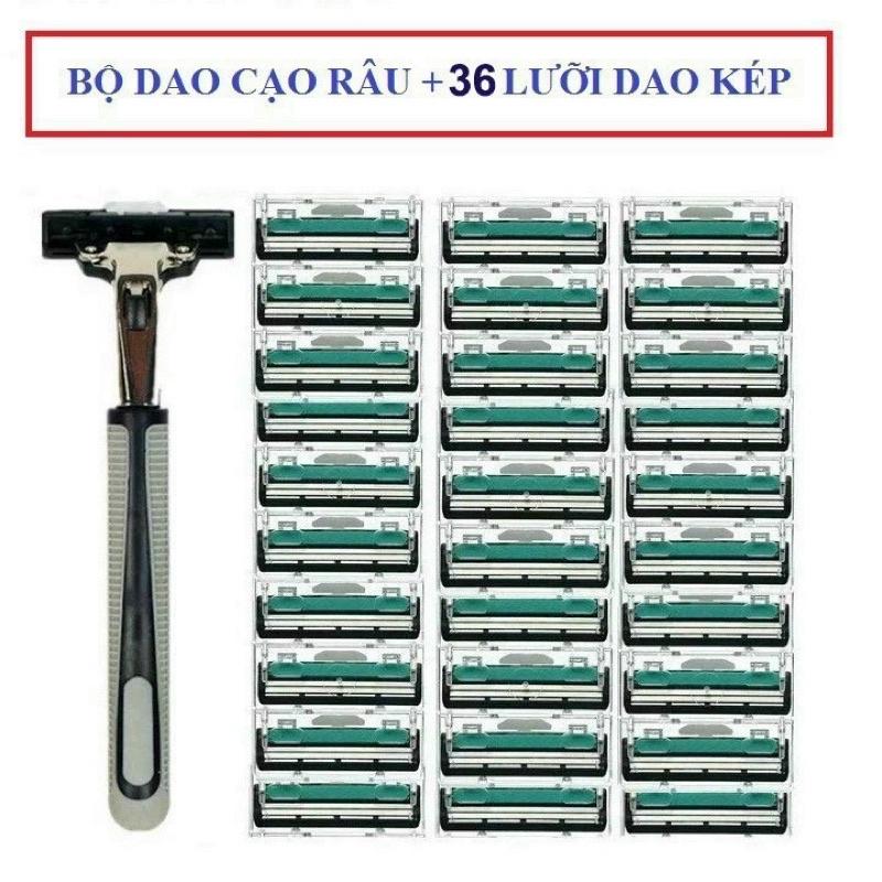 BỘ 36 DAO CẠO RÂU LƯỠI KÉP