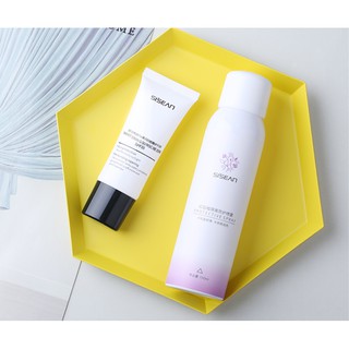 Xịt chống nắng + kem chống nắng Sisean