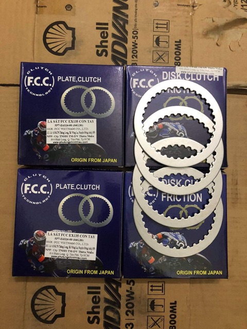 Bộ bố nồi + lá sắt nồi Exciter 135 đời tay côn  zin hãng FCC