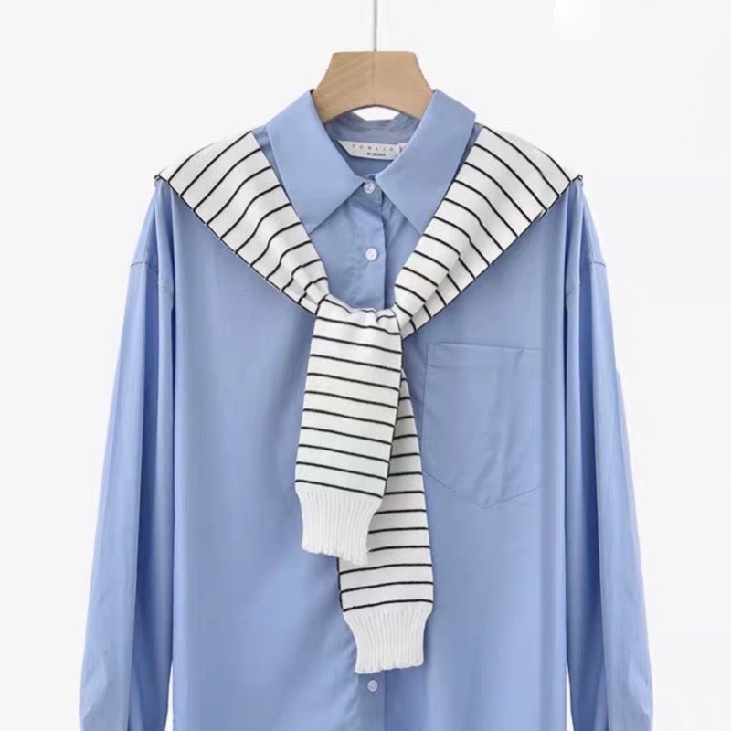 Khăn choàng len mịn, khăn quàng giả áo Daski