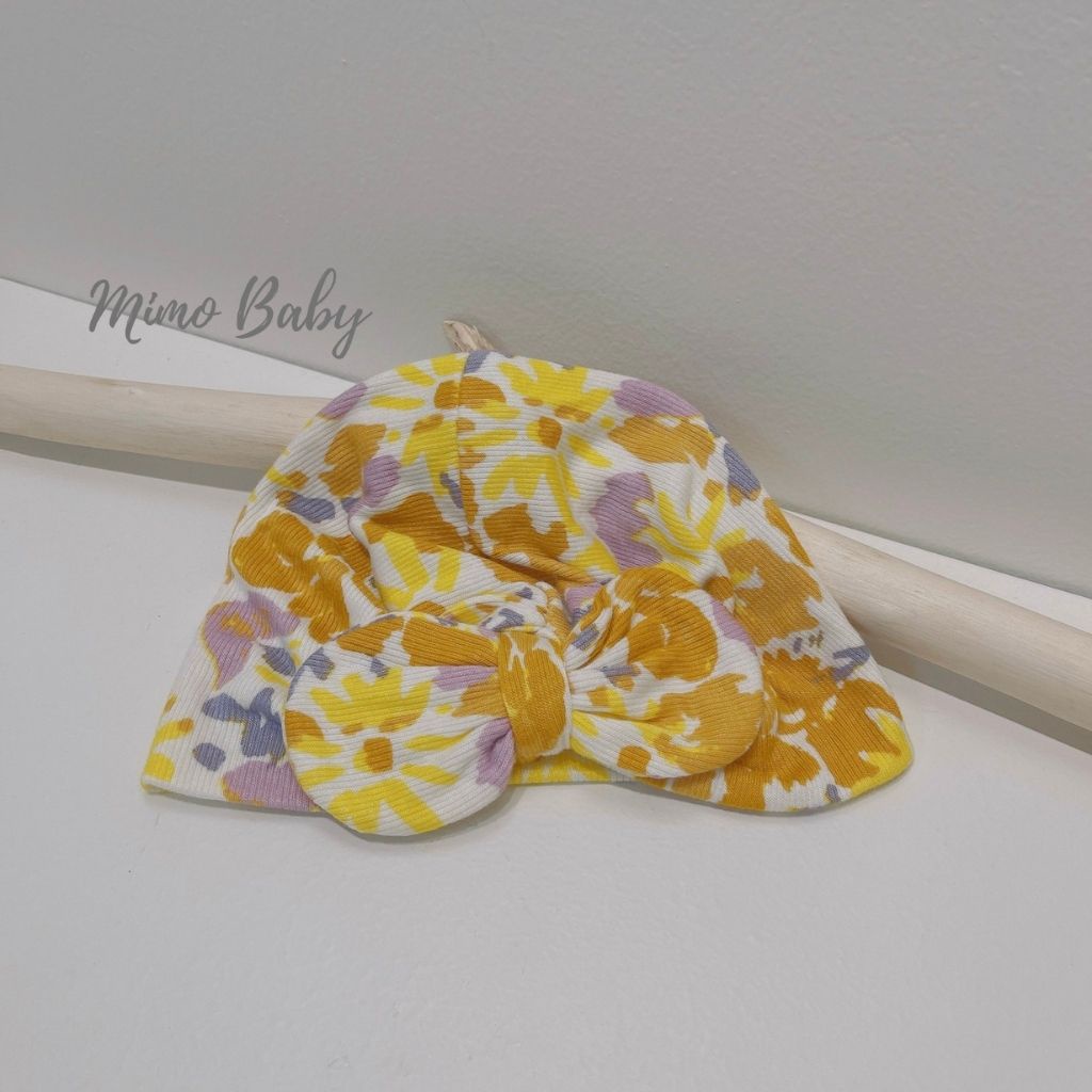 Mũ turban vải cotton co dãn họa tiết sắc màu xinh xắn cho bé gái MTB168 Mimo baby