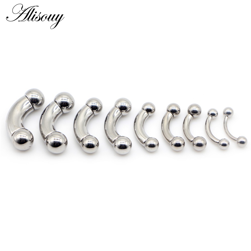 Alisouy 1 Khuyên Xỏ Mũi / Tai / Cơ Thể Bằng Thép Không Gỉ Cỡ Lớn