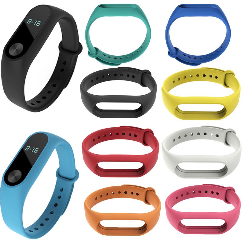 cho Xiaomi Mi Band 2 Dây đeo cổ tay bằng nhựa mềm TPU thay thế cho vòng đeo tay thông m