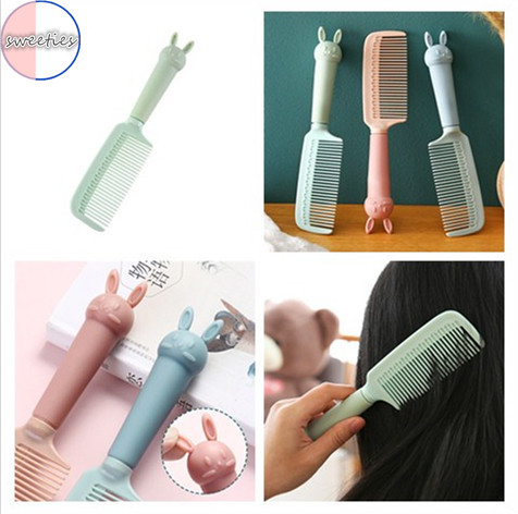 Lược Chải Tóc Chất Liệu Mềm Chống Tĩnh Điện Thiết Kế Hình Thỏ Xinh Xắn