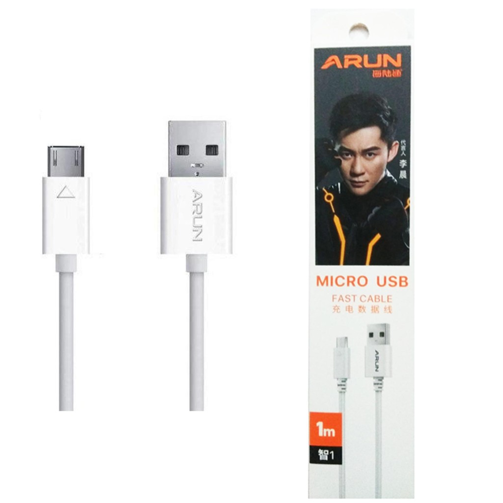 Cáp sạc Arun MicroUSB dành cho Các Dòng Android dài 1m,Dây Chính Hiệu Sạc Nhanh, ít Lỗi