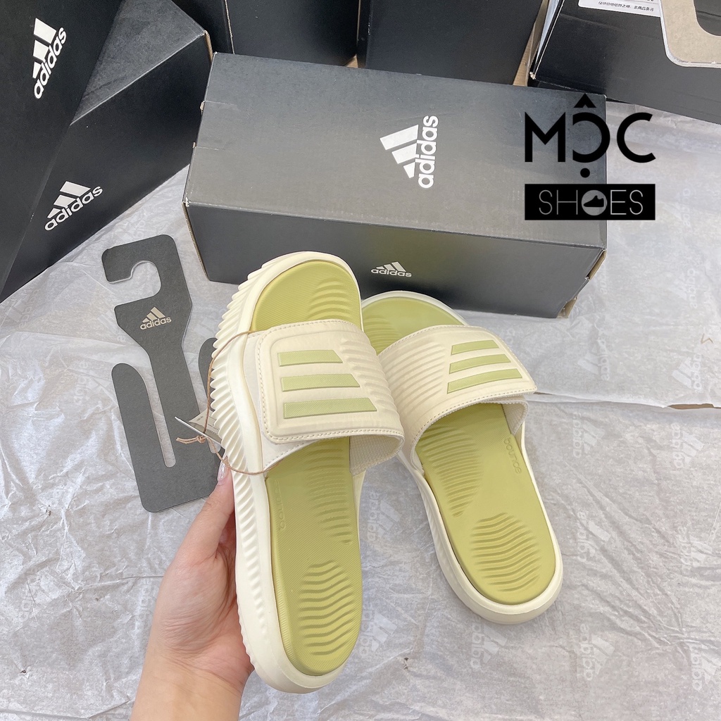 [CHÍNH HÃNG] Dép quai ngang Adidas Alpha Bounce 2.0 màu Sandy Beige - Code: GY9418