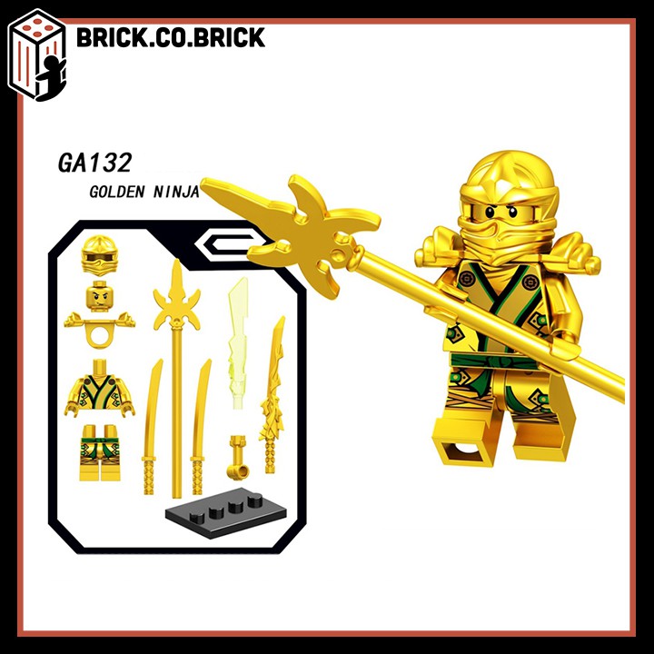 GA131- GA136  Đồ chơi lắp ráp minifigures và non lego ninja go phụ kiện cực chất - Mô hình lắp ráp sáng tạo