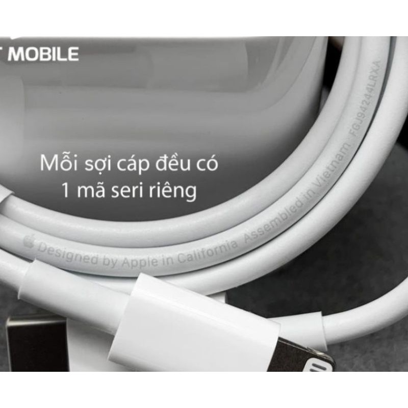 Sạc iPhone 12 Pro Max chính hãng Apple | Hàng Zin Bóc Máy | Củ Chân Dẹt | Sạc Cực Nhanh | BH 12 Tháng