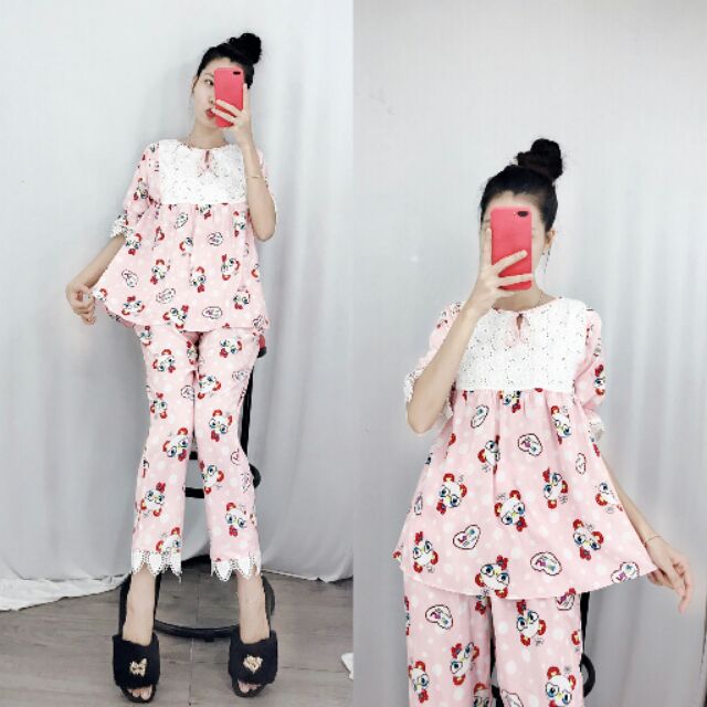 Đồ bộ tole tiểu thư combo