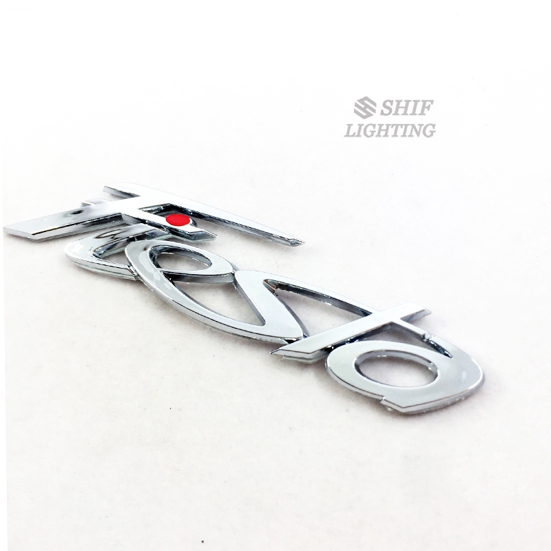 Miếng logo ABS Chrome chữ FIESTA cho xe FORD thiết kế chất lượng cao