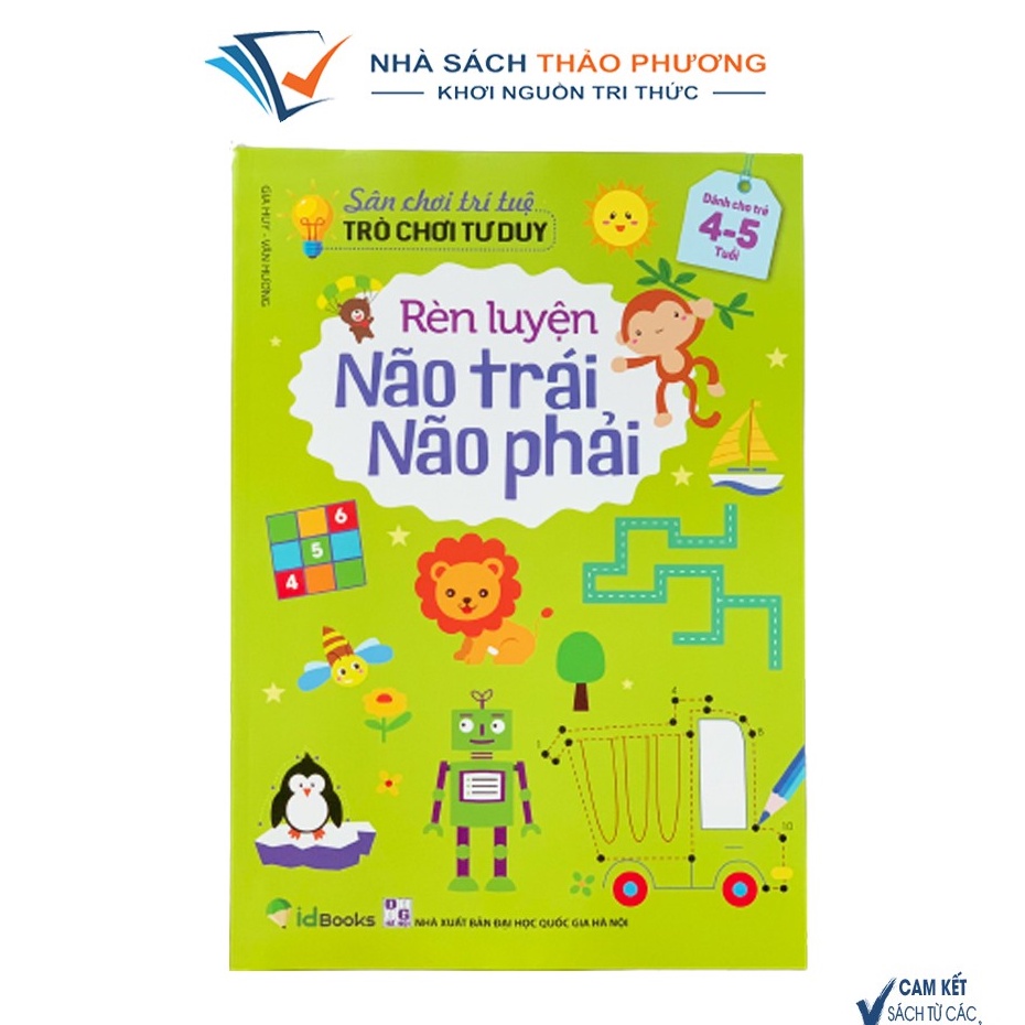 Sách - Sân chơi trí tuệ Rèn luyện não trái não phải cho bé từ 3-6 tuổi