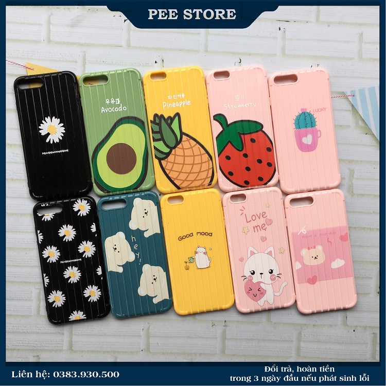 Ốp Lưng iPhone Vali Nhiều Hình Ngộ Nghĩnh - Pee Store