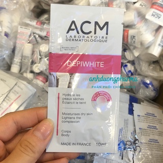 Sữa dưỡng thể làm trắng sáng da ACM Depiwhite Whitening Body Milk - Minisize 10ml