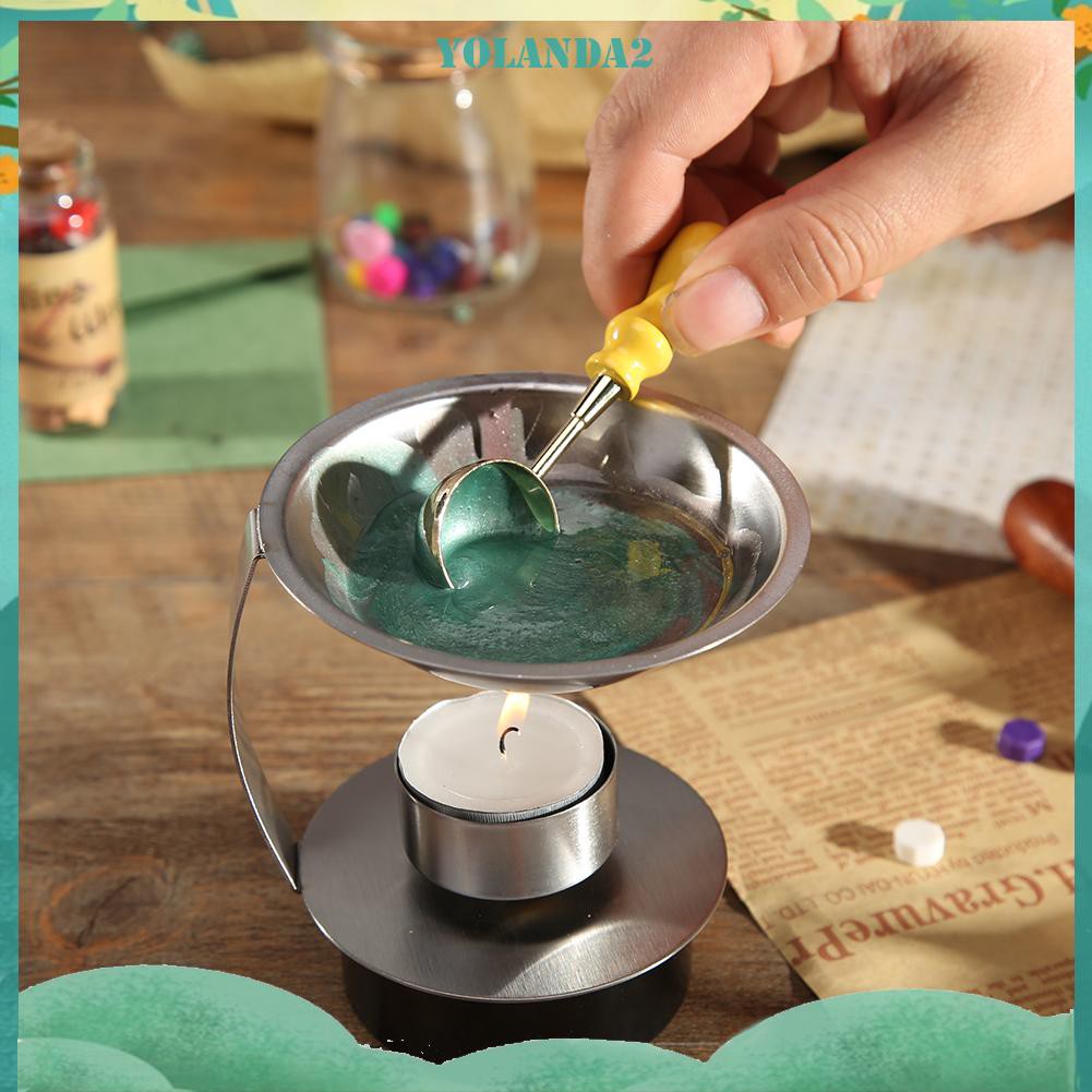 Thìa có tay cầm bằng gỗ để nấu chảy sáp cổ điển tiện lợi và bền