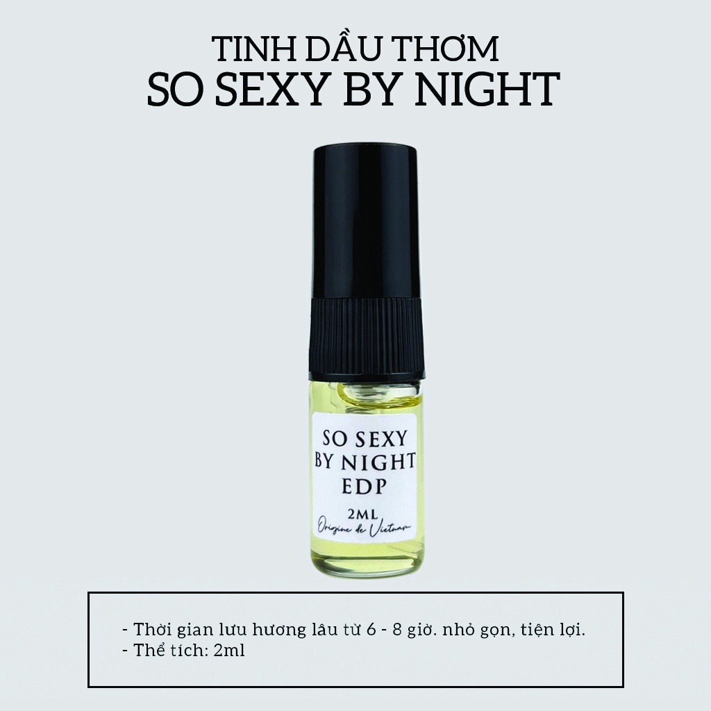 Tinh dầu nước hoa CODEDECO So Sexy By Night gợi cảm, ngọt ngào Vial  2ml