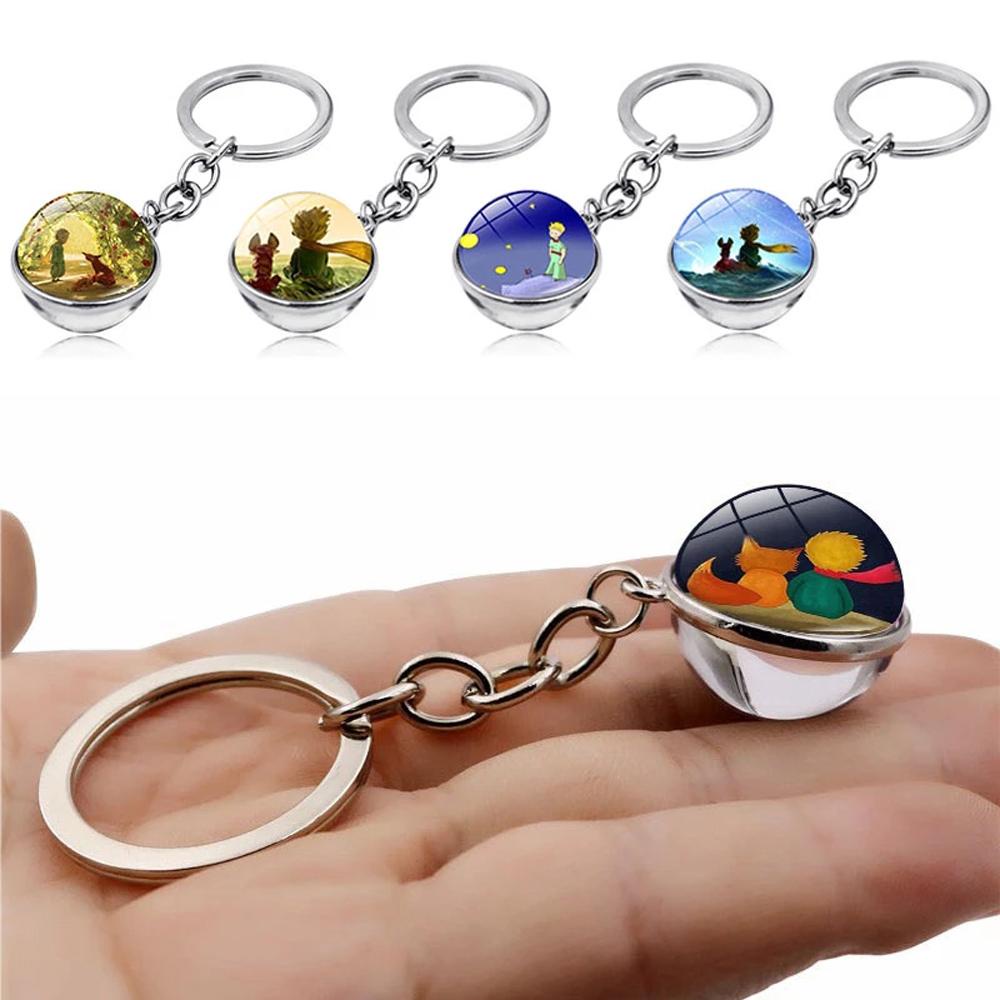 LANFY Móc Khóa Hai Mặt Hình Hoàng Tử Bé Dễ Thương